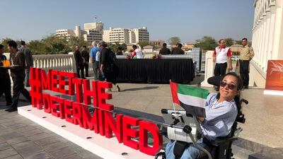 Nadia Clarke attends the opening day of the Special Olympics World Games Abu Dhabi. Courtesy Maggie Bootsman