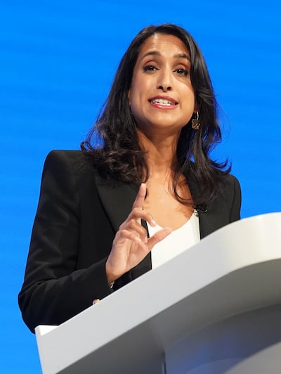 Claire Coutinho, Secretary of State for Energy Security and Net Zero has positioned herself in the centre. PA