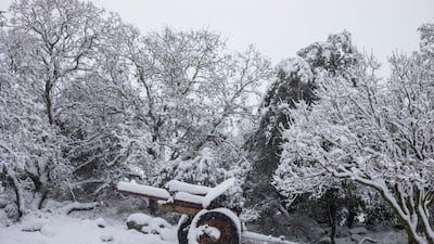 An old mobile artillery piece sits in a memorial site near the Quneitra border crossing between Syria and the Israeli-controlled Golan Heights. AP