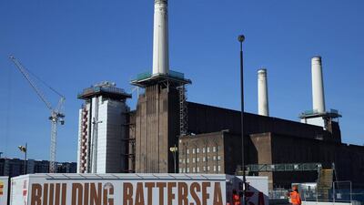 The redevelopment of Battersea Power Station and its chimneys continues. The regeneration of the 42-acre Battersea Power Station site will see the construction of more 1,300 homes. Dan Kitwood / Getty