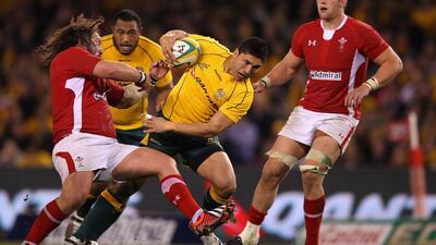 Anthony Fainga'a, centre, played 23 Tests for the Wallabies and helped Queensland to the Super Rugby title in 2011. PA