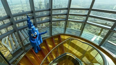 Mr Burj will meet visitors of At the Top, Burj Khalifa‚ this Eid holidays. Courtesy Emaar Properties