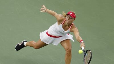 Kerber hits a return to Anna-Lena Friedsam. EPA