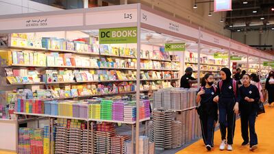 The first day of the Sharjah International Book Fair, at Expo Centre. Pawan Singh / The National