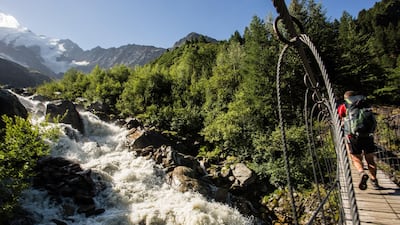 River crossing in the French Alps. Courtesy Stuart Butler