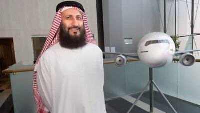 Mahdi Hassan, one of the first graduates from HCT, at the Emirates airline engineering building. Jaime Puebla / The National