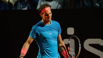 Rafael Nadal's injury layoff coupled with this sturggles to return to match fitness have resulted in a slump down the rankings. Andreas Solaro / AFP