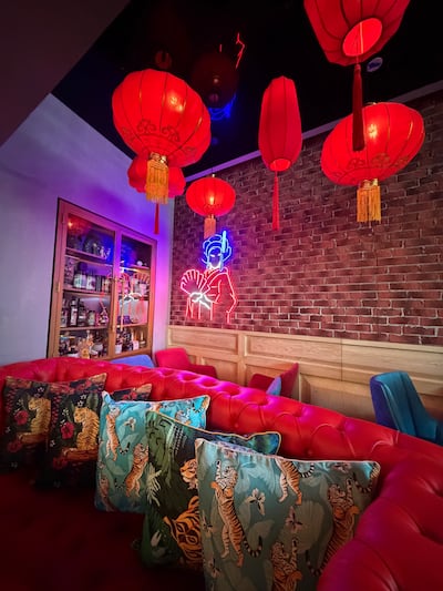 The interior is unapologetically kitsch and all the more cool for it. Panna Munyal / The National