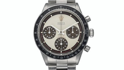 Rolex Cosmograph, Daytona. Manufactured circa 1969. Price estimate: $200,000-350,000. Courtesy Christie's
