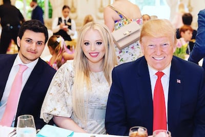 Michael Boulos with Tiffany Trump and her father, former US president Donald Trump. Instagram / Michael Boulos
