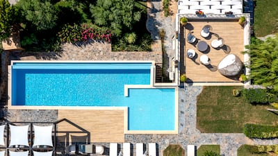 The heated infinity pool