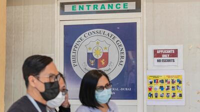 People from the Philippines prepare to cast their votes