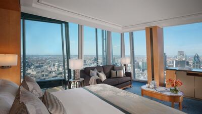 The rooms at Shangri-La Hotel, At The Shard, London, boast stunning views. Courtesy: Shangri-La Hotels and Resorts