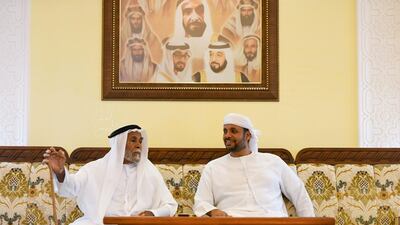 Both men reminisce of life in the old days.