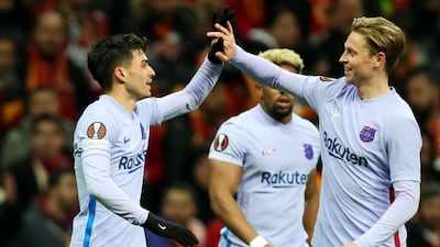 Frenkie de Jong 7 - First chance when he only had the goalkeeper to beat after nine minutes. Made excellent runs. Set up Aubameyang for the second. Made runs between the opposing midfield and defence. Fine awareness. EPA