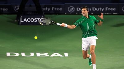 Novak Djokovic on Monday night. Reuters