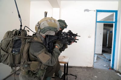 Israeli soldiers operating in the Gaza Strip. AFP