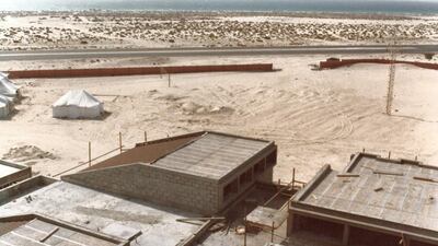 Entrance on to Beach Road. Photo Courtesy Dubai College