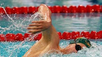 Mackenzie Horton has won four events so far in Dubai this week, with the 1,500m event yet to come for the Australian. Satish Kumar / The National