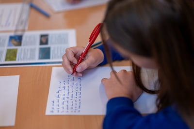 A workshop about the ocean Beacon Primary School in Exmouth, Devon. Photo: University of Exeter