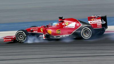 Expectations are high at Ferrari for 2014 with two former world champions in Fernando Alonso, above, and Kimi Raikkonen on board. Hasan Jamali / AP