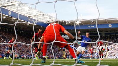 Striker: Jamie Vardy (Leicester City) – His first goal against Bournemouth was brilliant. His second shows he continues to torment Premier League defences. Reuters