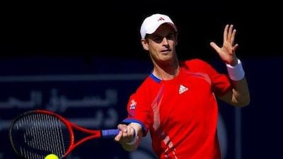 Andy Murray saw off Marco Chiudinelli in Dubai.