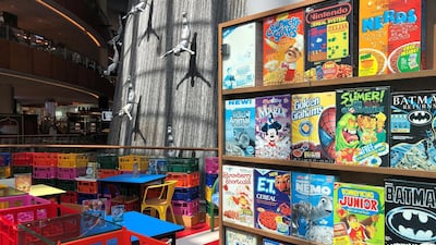 It's located on the ground floor near the Dubai Mall waterfall