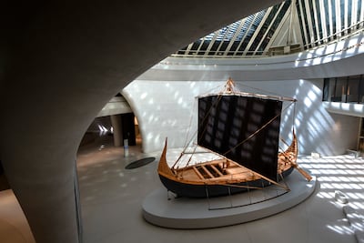 The Abu Dhabi museum’s narrative centres on the life and legacy of UAE Founding Father, the late Sheikh Zayed bin Sultan Al Nahyan. Victor Besa / The National
