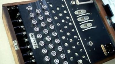 The Enigma Code, created with the machine above, should have been unbreakable, but human error intervened.