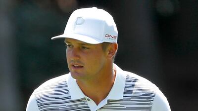 Bryson DeChambeau at The Masters in 2019, cutting a smaller frame. AFP