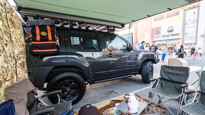 Anas Shehada's Nissan Xterra was the Best Camping 4x4. Leslie Pableo for The National