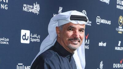 Saeed Hareb, Director General, Dubai Sports Council, was at the red carpet during the Global Soccer Awards at the Madinat Jumeirah in Dubai on Thursday. Victor Besa / The National