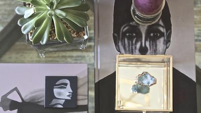 Harf Noon Design Studio's founder Nisrine El Lababidi settled on a muted palette of blues, greens and pastels, interspersed with pops of terracotta. Courtesy Harf Noon Studio