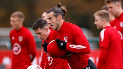 Gareth Bale during a Wales training session at The Vale Resort, Pontyclun. Reuters