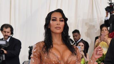 Kim Kardashian arrives at the 2019 Met Gala in New York on May 6. AFP