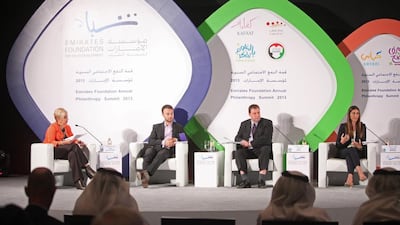 The Emirates Foundation Philanthropy Summit, held for the first time, aims to be a strategic platform to unite like-minded individuals and businesses in philanthropy. Lee Hoagland / The National
