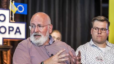 Frans Timmermans, the EU’s Green Deal chief, wants to run in the general election in the Netherlands in November. EPA