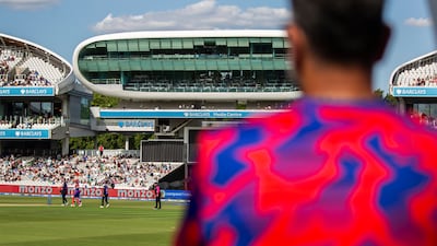Ahmed Raza watches on at Lord's.