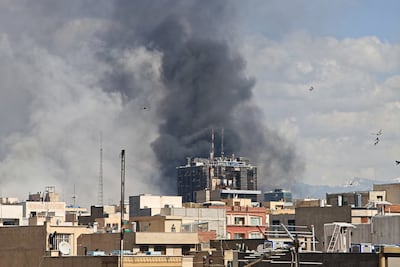 Explosions in Tehran, Iran's capital city. Getty Images