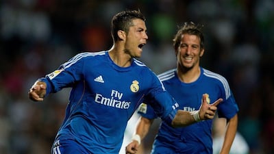 Cristiano Ronaldo, left, continues to score for Real Madrid. Gonzalo Arroyo Moreno / Getty Images