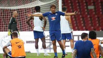 Antonio Conte is with his Chelsea squad in Asia as part of their pre-season training ahead of the new season. Wu Hong / EPA
