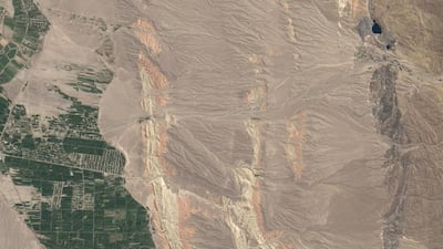 Hello H, what begins with H? Haze, hurricanes, and hydrocarbons. Hawaii and Hakodate. Hummocky humus heaped on these hills in the heart of Kyrgyzstan. On August 30, 2014, the Operational Land Imager on Landsat 8 acquired this image of rivers running through colourful ridges in southwestern Kyrgyzstan. Courtesy NASA