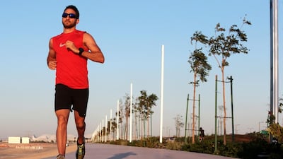 Nizar Fakhoury trained six days a week for six months to prepare for the Triple 7 Quest challenge. Christopher Pike / The National