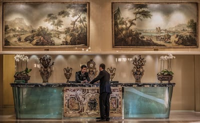 Artworks at Rome Cavalieri Waldorf Astoria. Courtesy Rome Cavalieri Waldorf Astoria