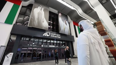 The Dubai station is the third to open on the growing Etihad Rail passenger train network.