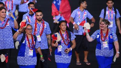 Team Samoa. Getty Images