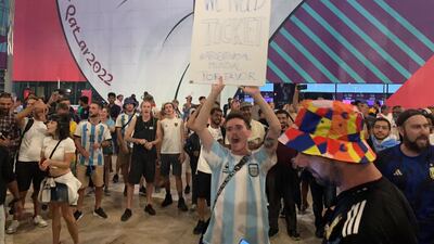 Supporters are desperate to be there as Argentina bid to lift the World Cup for a third time