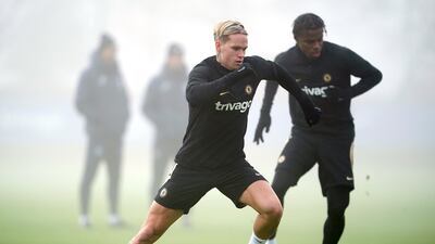 Mykhailo Mudryk trains. PA