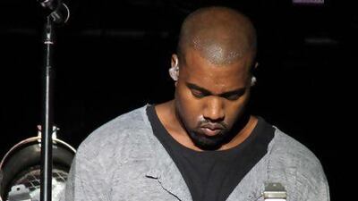 Kanye West performs at The Governors Ball Festival at Randalls Island Park in New York City. Walik Goshorn / Retna Ltd